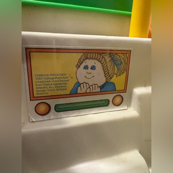 VTG 1983 Coleco Cabbage Patch Kids Poppin Train Ride On Push Vehicle RARE - Picture 2 of 3